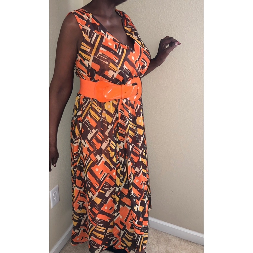ORANGE YA dress